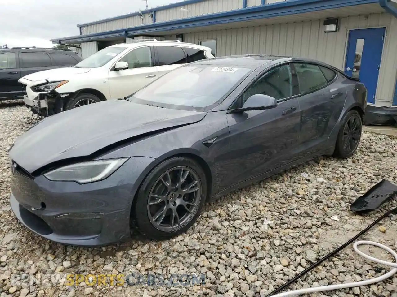 1 Photograph of a damaged car 5YJSA1E54NF477586 TESLA MODEL S 2022