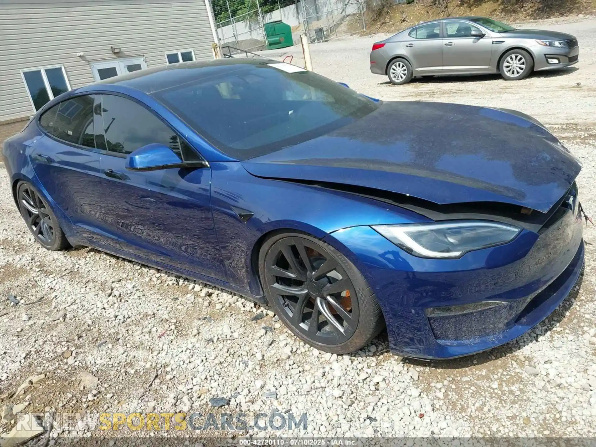 1 Photograph of a damaged car 5YJSA1E55NF486443 TESLA MODEL S 2022