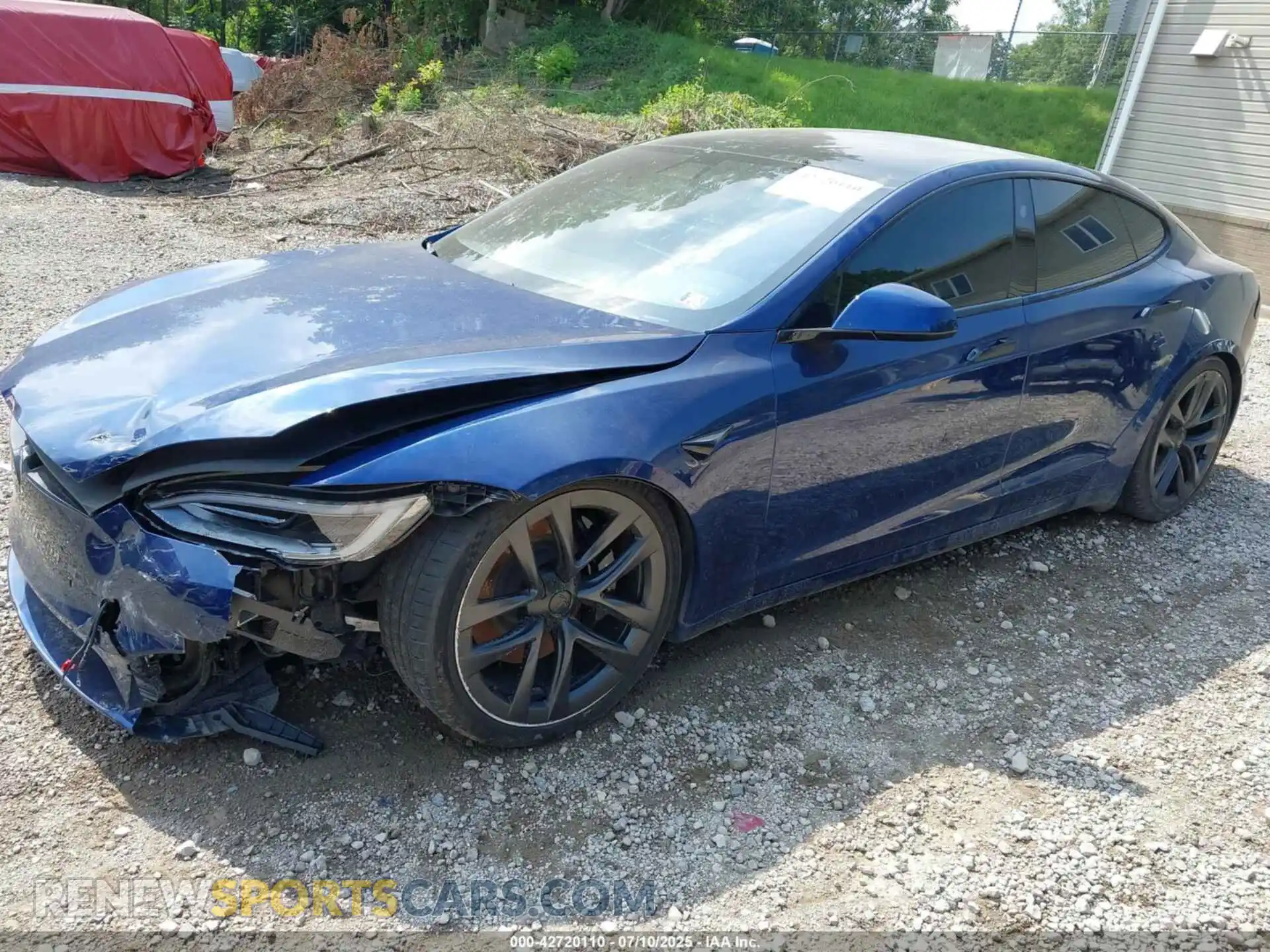 2 Photograph of a damaged car 5YJSA1E55NF486443 TESLA MODEL S 2022