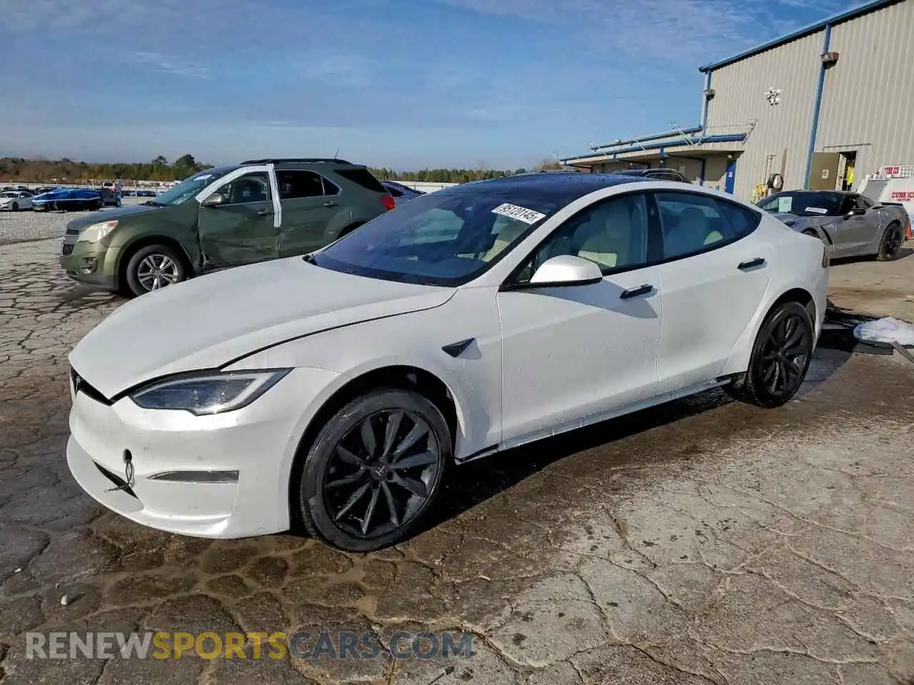 1 fotografías del automóvil dañado 5YJSA1E55NF492260 TESLA MODEL S 2022