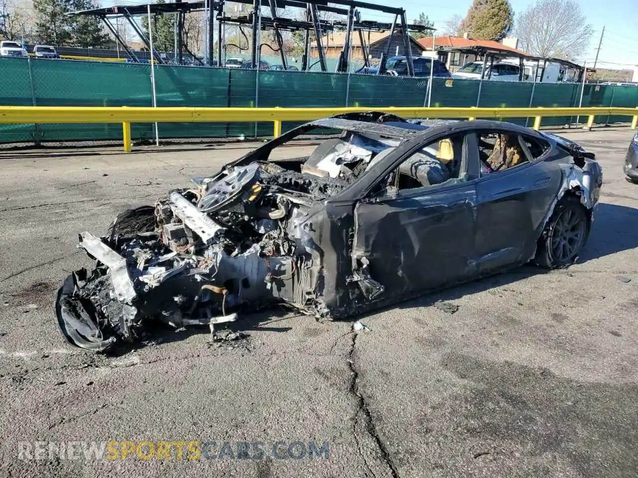 1 fotografías del automóvil dañado 5YJSA1E56NF464984 TESLA MODEL S 2022