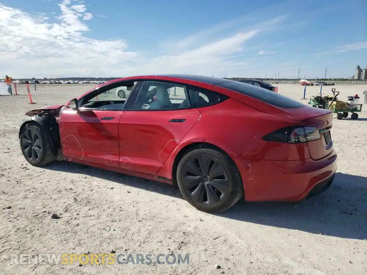 2 Фотография поврежденного автомобиля 5YJSA1E57NF488727 TESLA MODEL S 2022