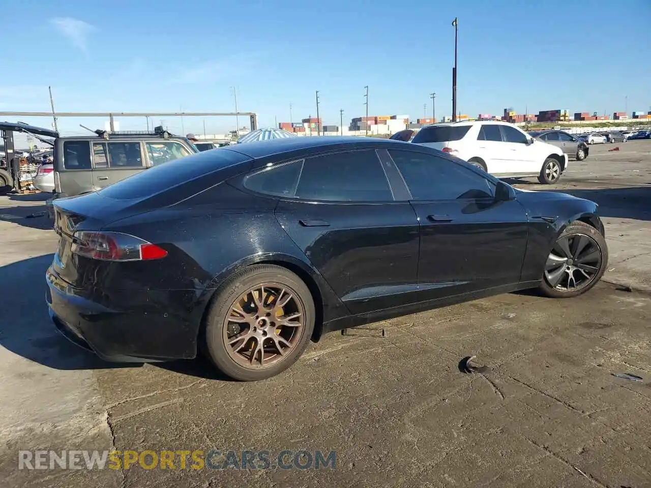 3 Photograph of a damaged car 5YJSA1E59NF464302 TESLA MODEL S 2022