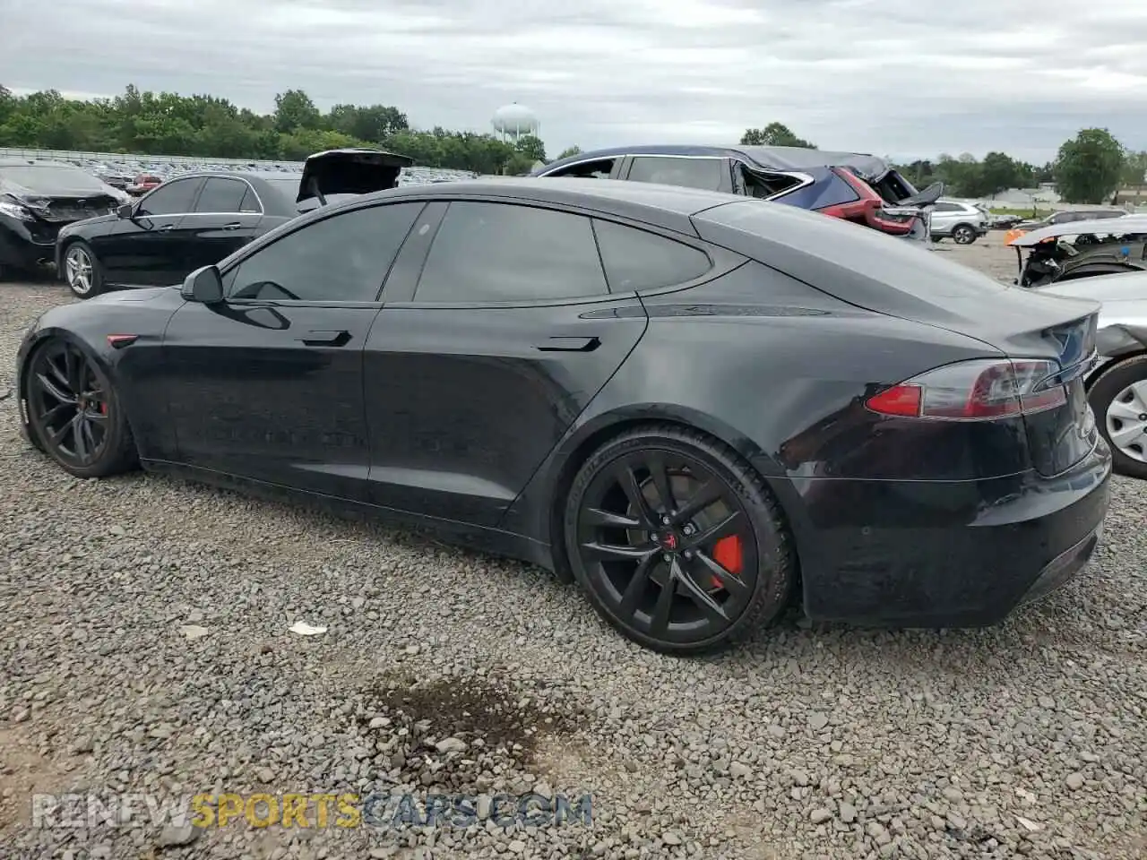 2 Photograph of a damaged car 5YJSA1E59NF471038 TESLA MODEL S 2022