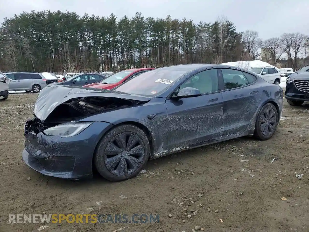 1 Photograph of a damaged car 5YJSA1E59NF491984 TESLA MODEL S 2022