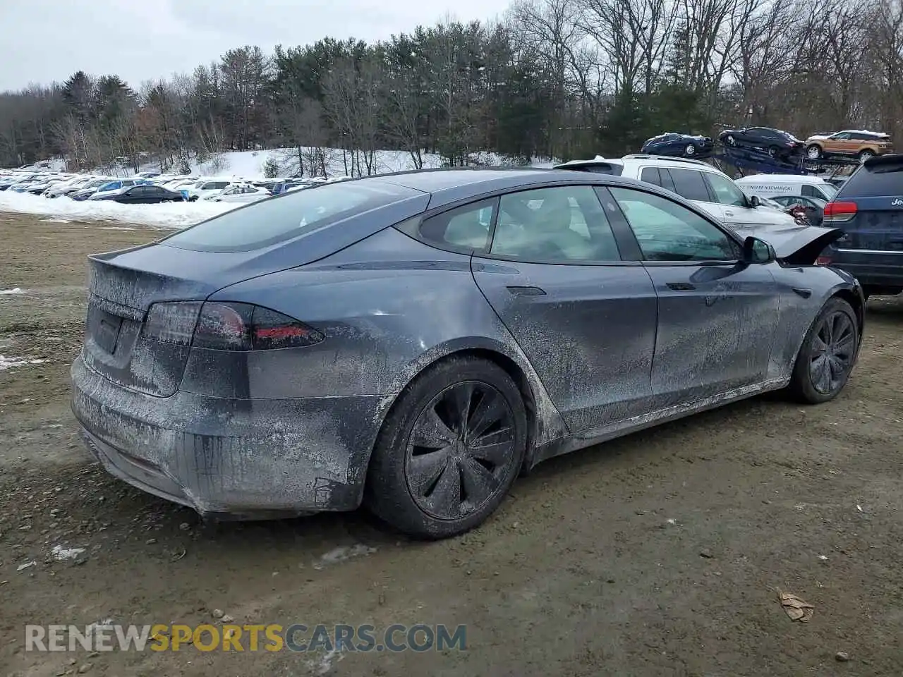 3 Photograph of a damaged car 5YJSA1E59NF491984 TESLA MODEL S 2022