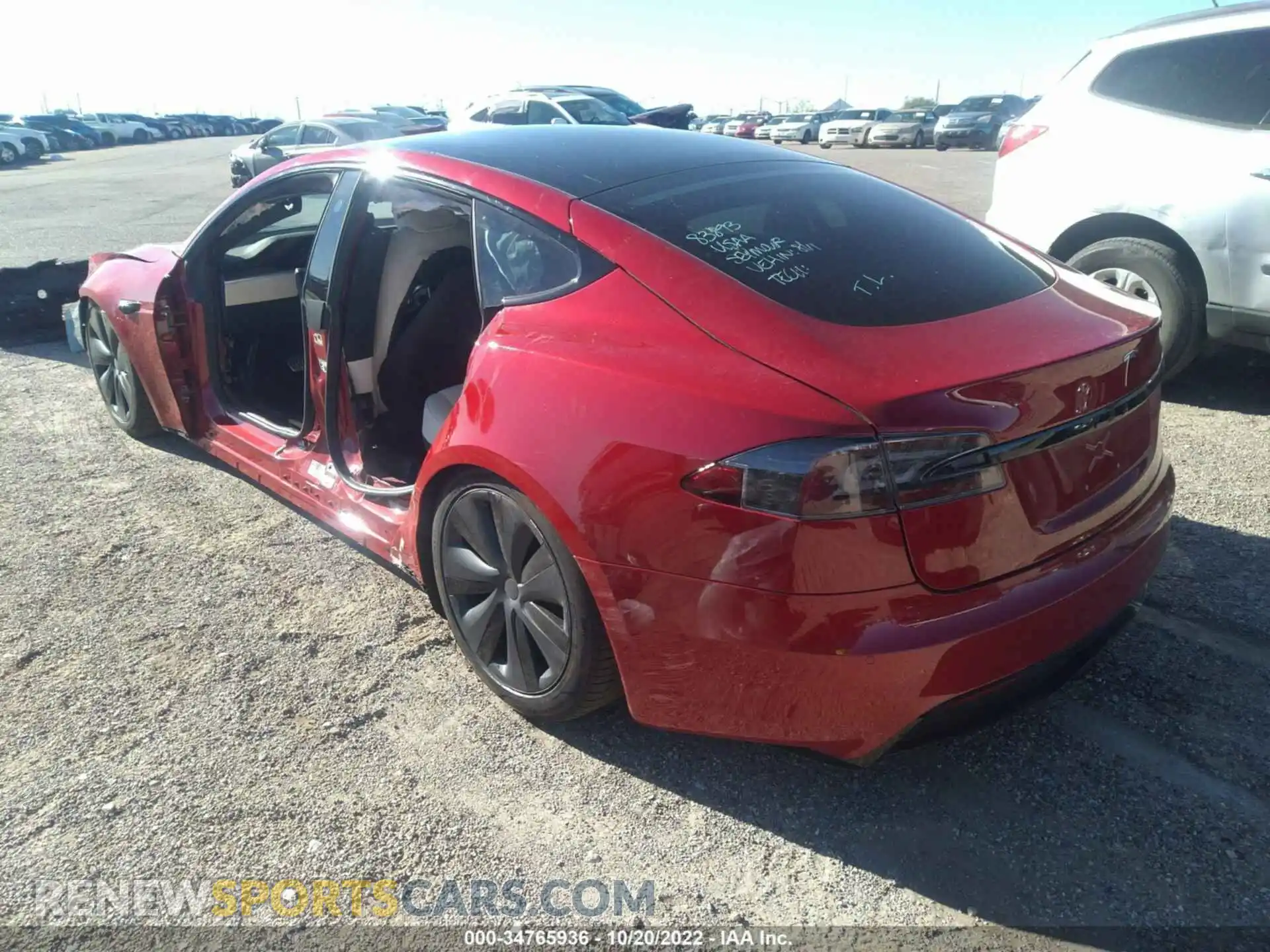 3 Photograph of a damaged car 5YJSA1E5XNF459531 TESLA MODEL S 2022