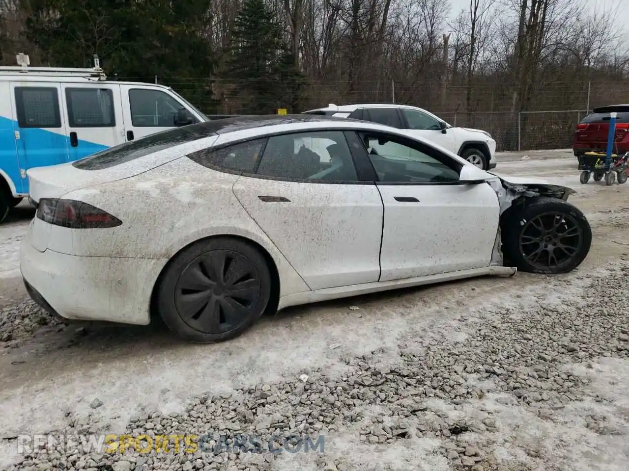 3 Photograph of a damaged car 5YJSA1E5XNF480167 TESLA MODEL S 2022