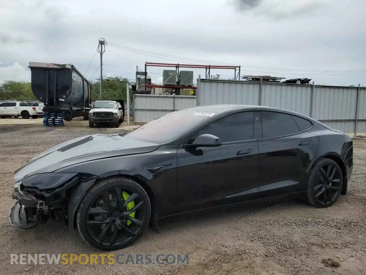 1 Photograph of a damaged car 5YJSA1E61NF486321 TESLA MODEL S 2022