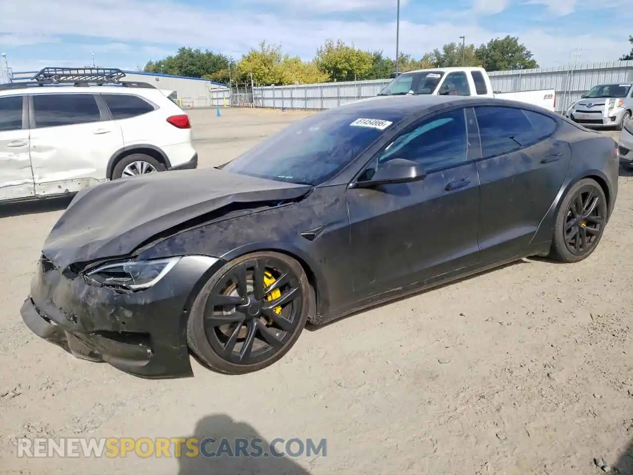 1 Photograph of a damaged car 5YJSA1E61NF486531 TESLA MODEL S 2022