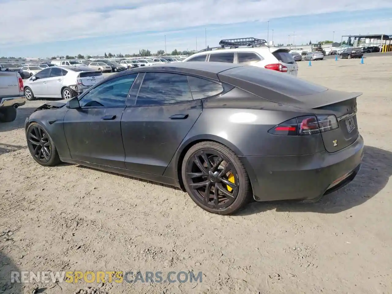 2 Photograph of a damaged car 5YJSA1E61NF486531 TESLA MODEL S 2022