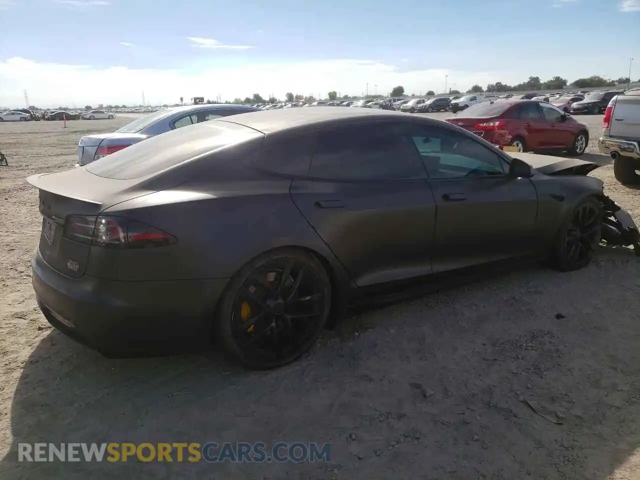 3 Photograph of a damaged car 5YJSA1E61NF486531 TESLA MODEL S 2022