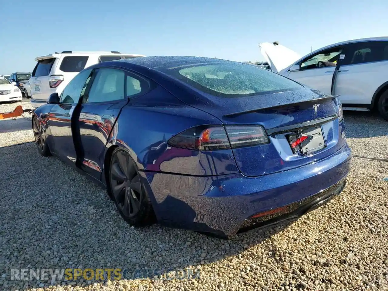 3 fotografías del automóvil dañado 5YJSA1E62NF478289 TESLA MODEL S 2022