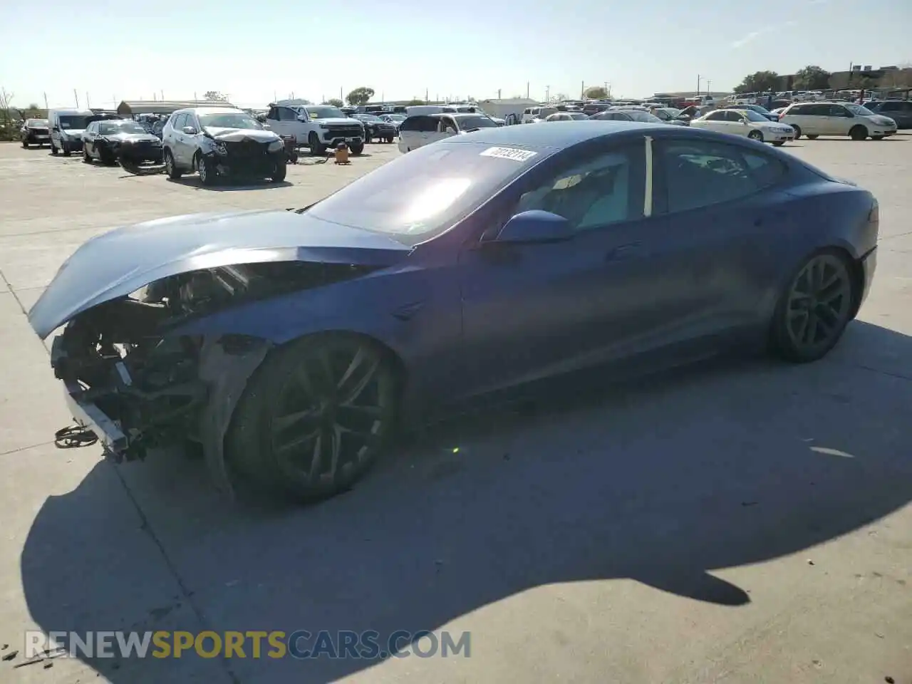 1 Photograph of a damaged car 5YJSA1E63NF472341 TESLA MODEL S 2022