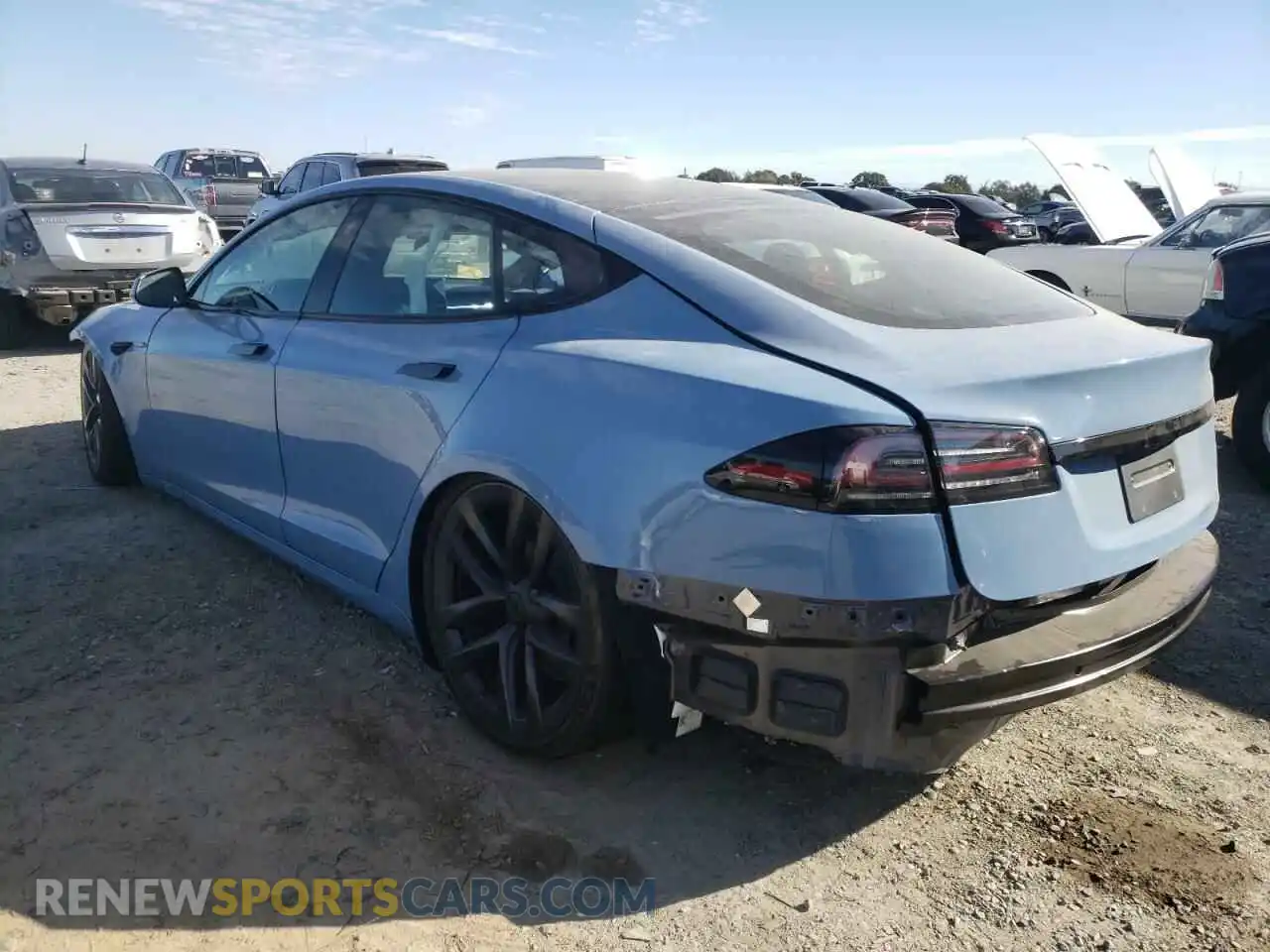 3 Photograph of a damaged car 5YJSA1E63NF477782 TESLA MODEL S 2022