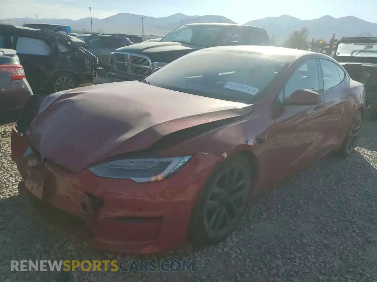 1 Photograph of a damaged car 5YJSA1E64NF459761 TESLA MODEL S 2022