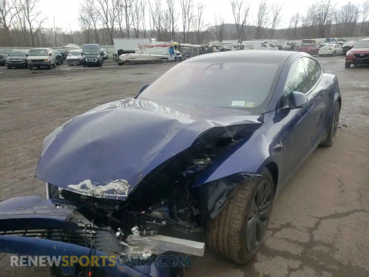 2 Фотография поврежденного автомобиля 5YJSA1E64NF467908 TESLA MODEL S 2022