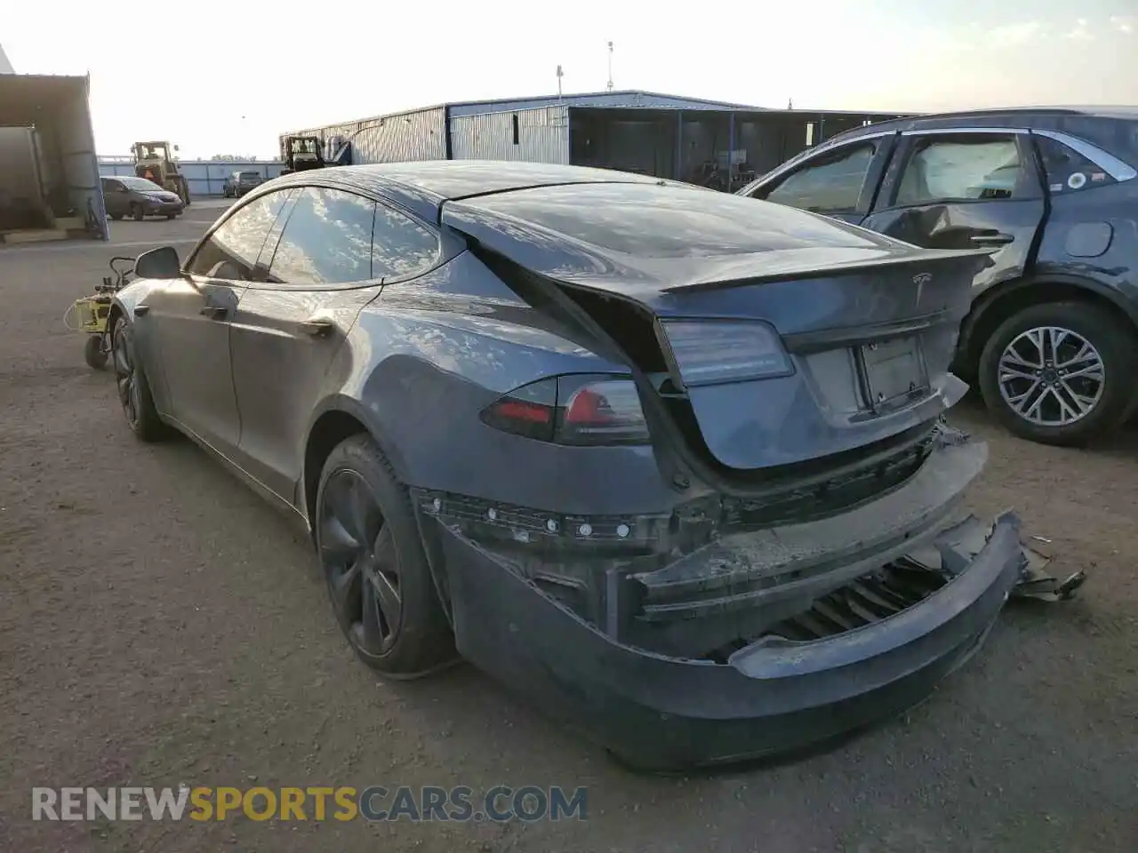 3 Photograph of a damaged car 5YJSA1E66NF479669 TESLA MODEL S 2022