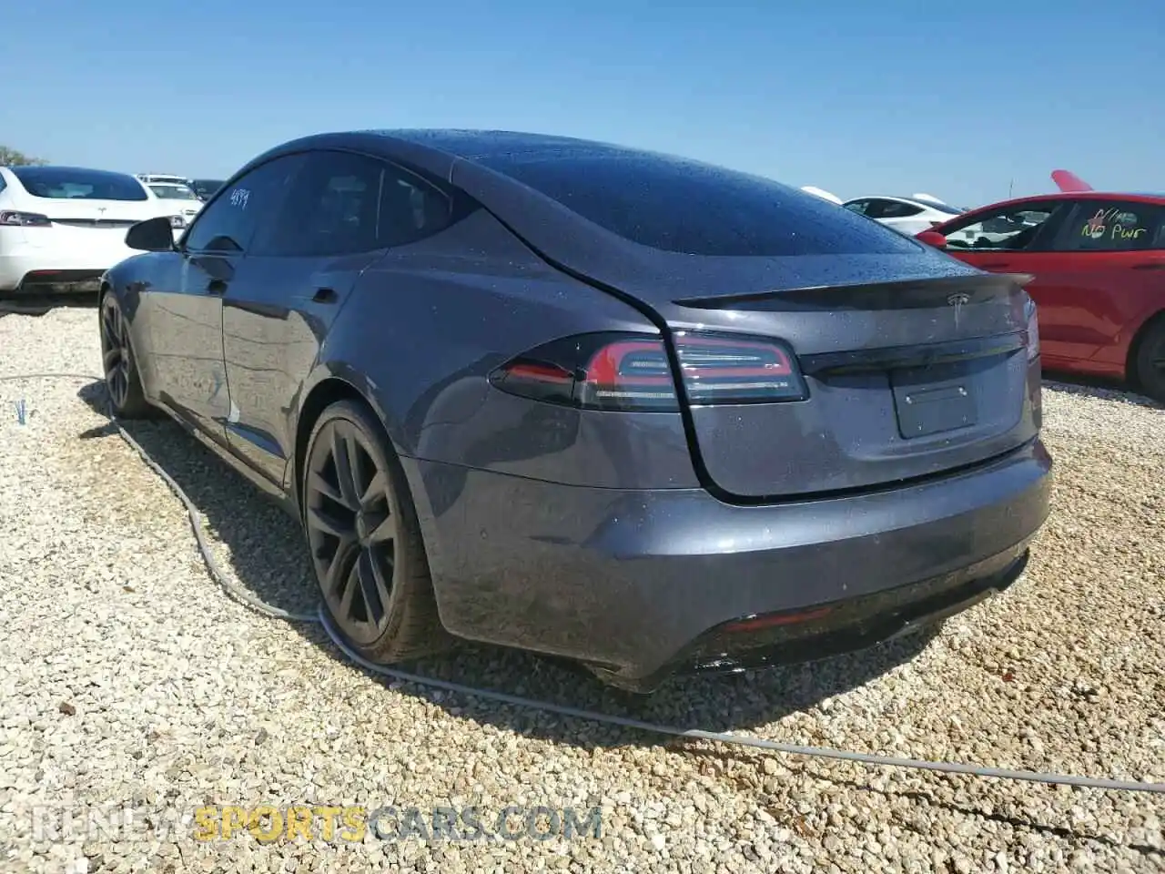 3 Photograph of a damaged car 5YJSA1E67NF473699 TESLA MODEL S 2022