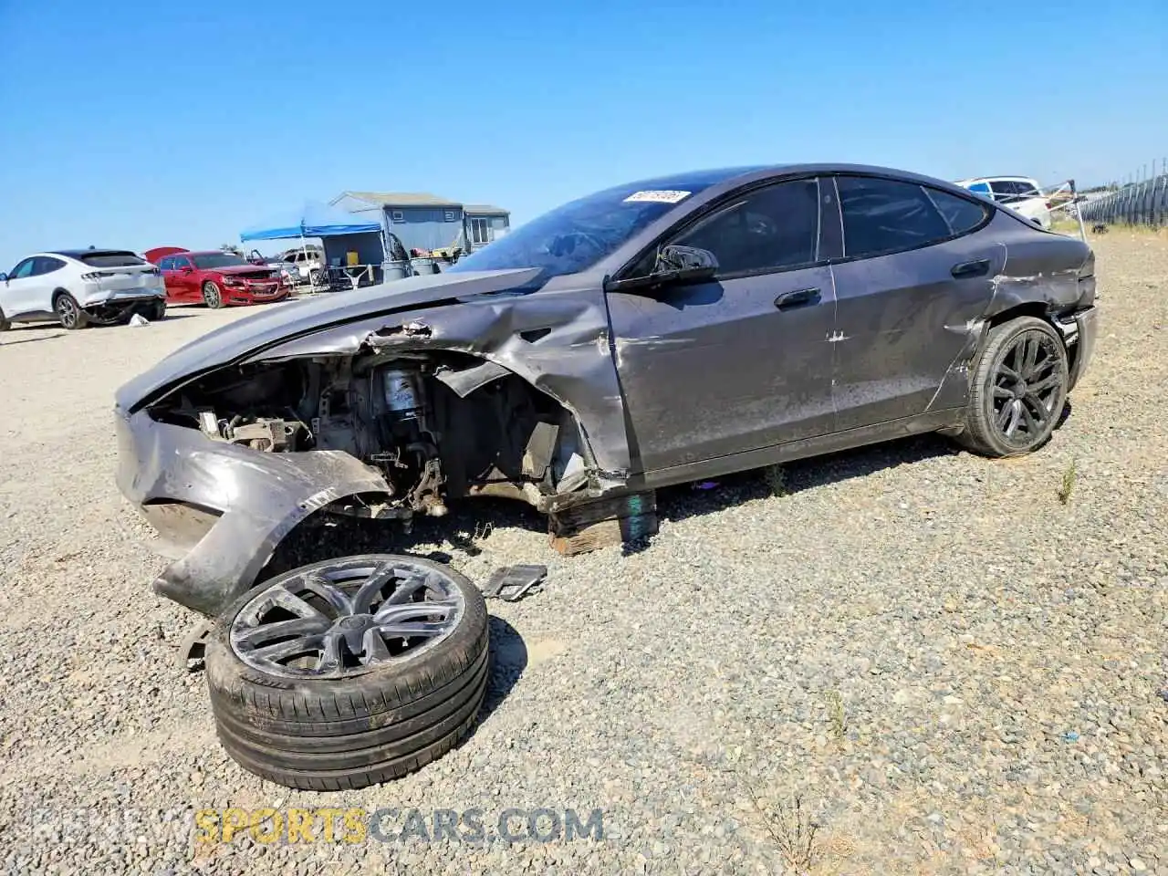 1 fotografías del automóvil dañado 5YJSA1E67NF479342 TESLA MODEL S 2022