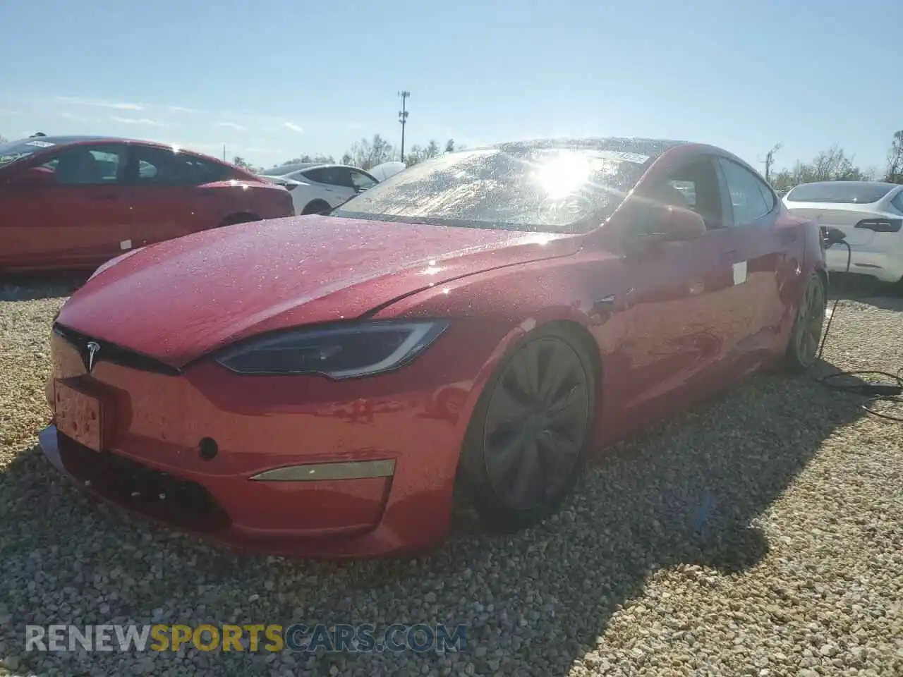 2 Photograph of a damaged car 5YJSA1E67NF484993 TESLA MODEL S 2022