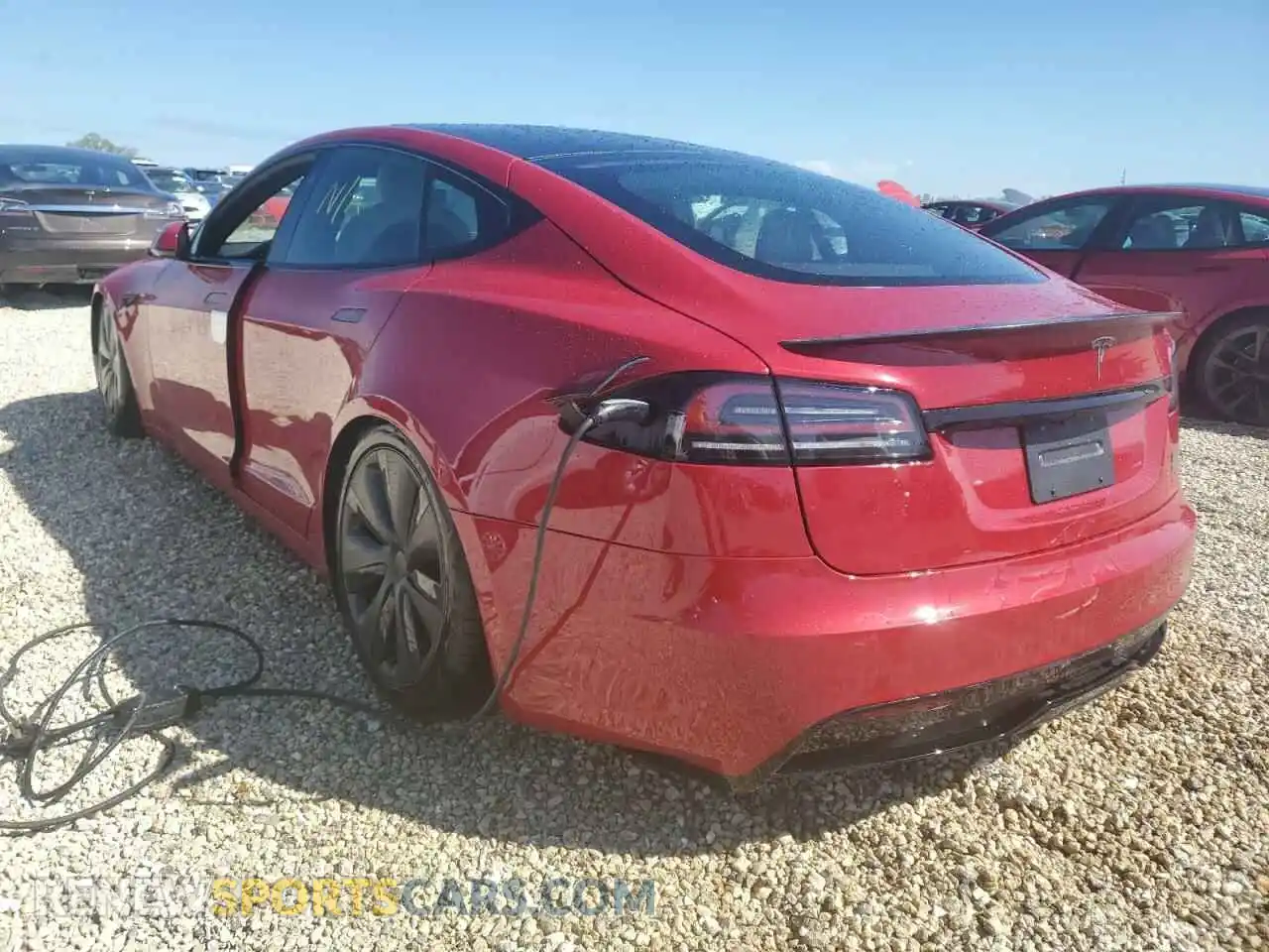 3 Photograph of a damaged car 5YJSA1E67NF484993 TESLA MODEL S 2022