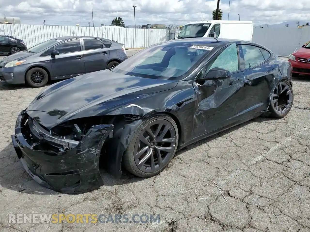 1 Photograph of a damaged car 5YJSA1E69NF460808 TESLA MODEL S 2022