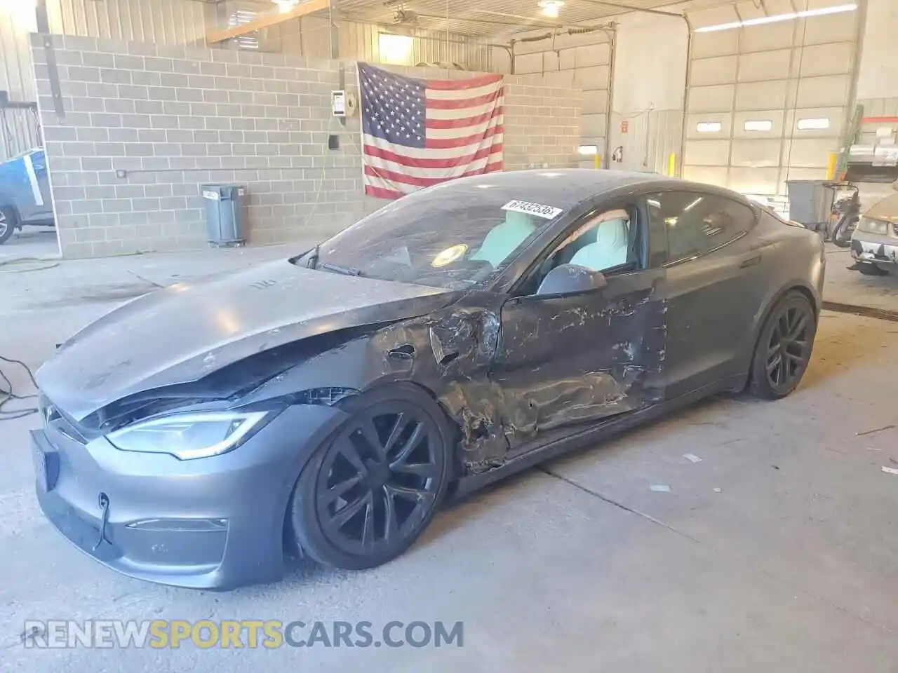 1 fotografías del automóvil dañado 5YJSA1E69NF477365 TESLA MODEL S 2022
