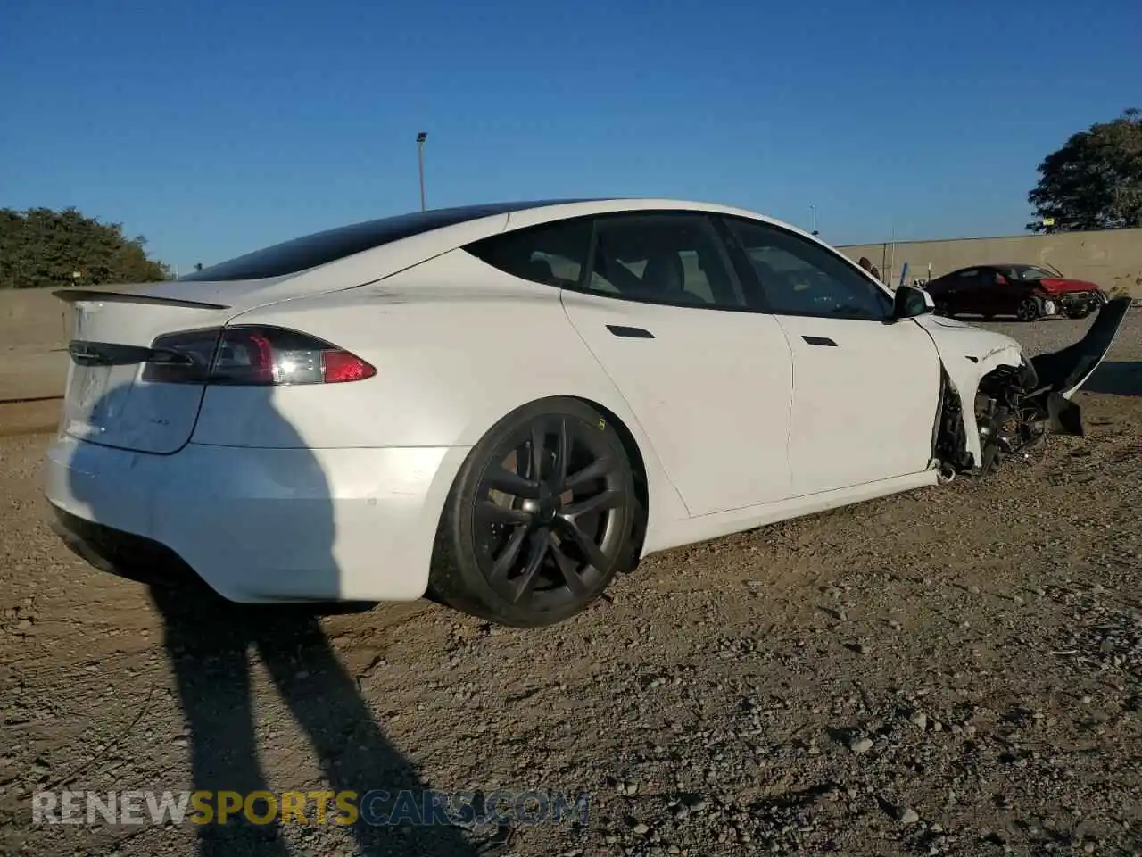 3 Photograph of a damaged car 5YJSA1E6XNF464771 TESLA MODEL S 2022