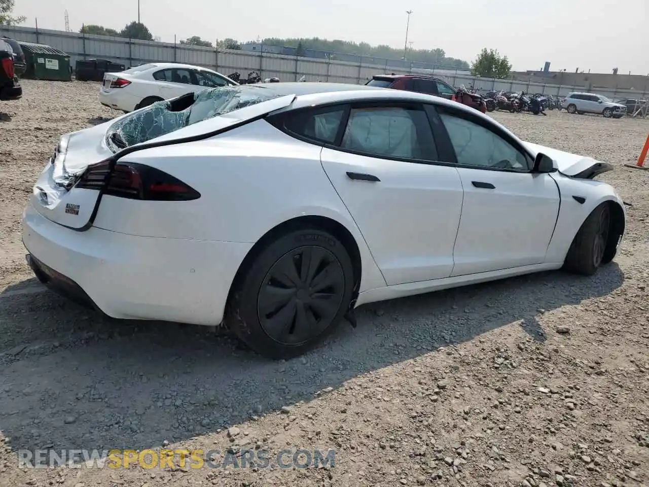 3 Photograph of a damaged car 5YJSA1E6XNF480212 TESLA MODEL S 2022