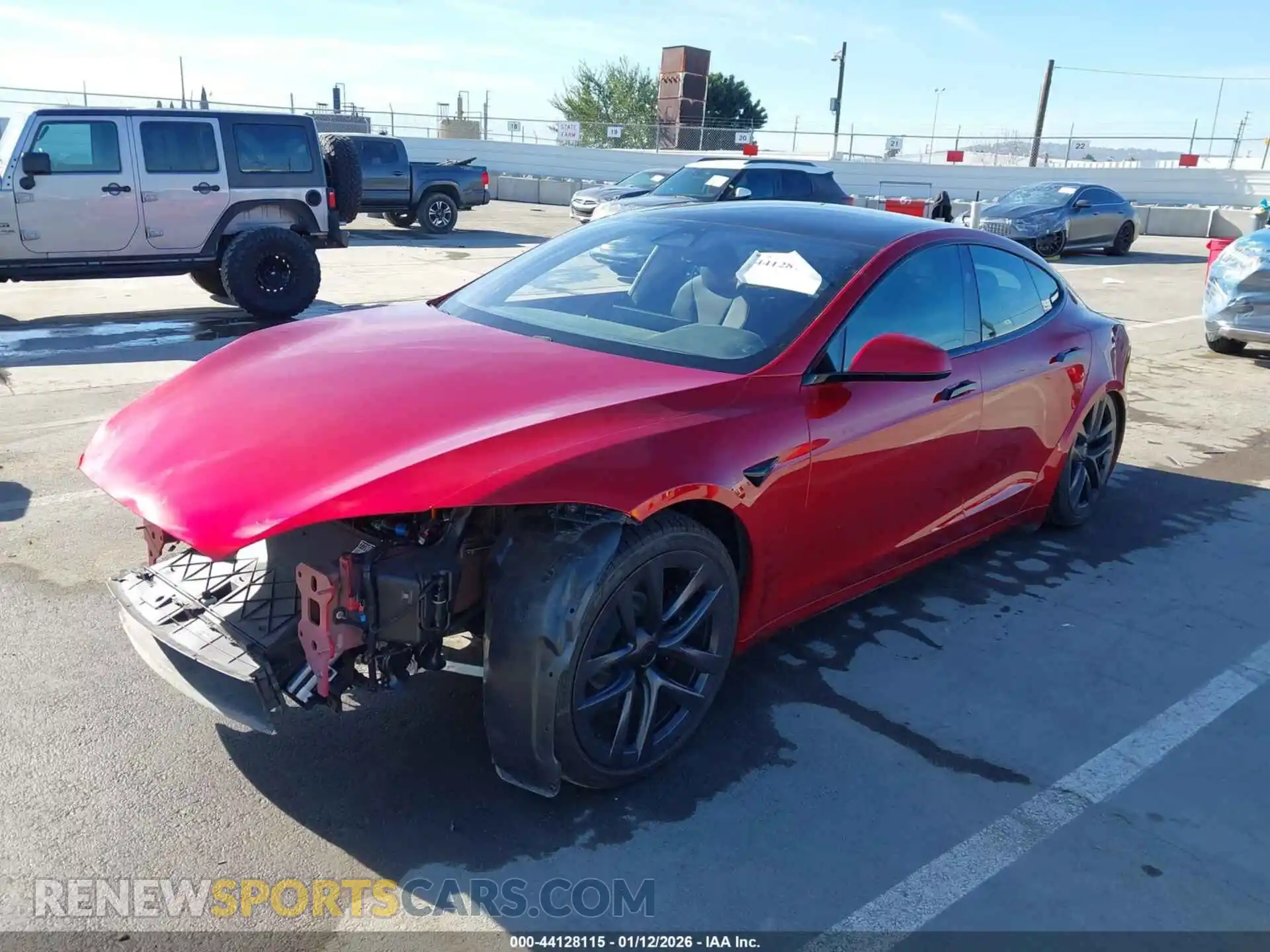 2 Photograph of a damaged car 5YJSA1E50PF519464 TESLA MODEL S 2023
