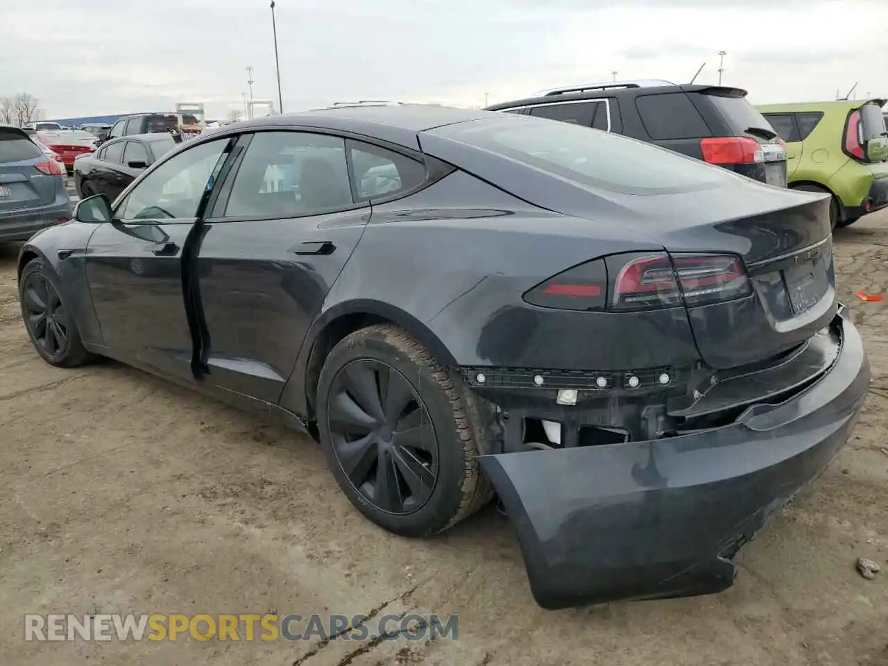 2 Photograph of a damaged car 5YJSA1E50PF527841 TESLA MODEL S 2023