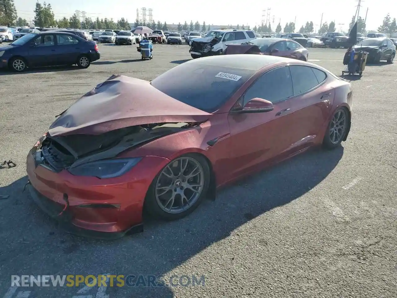 1 Photograph of a damaged car 5YJSA1E50PF530870 TESLA MODEL S 2023