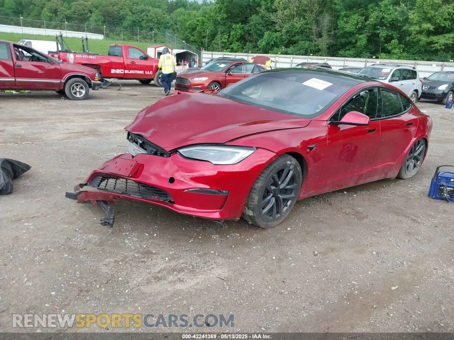 2 Photograph of a damaged car 5YJSA1E53PF516848 TESLA MODEL S 2023