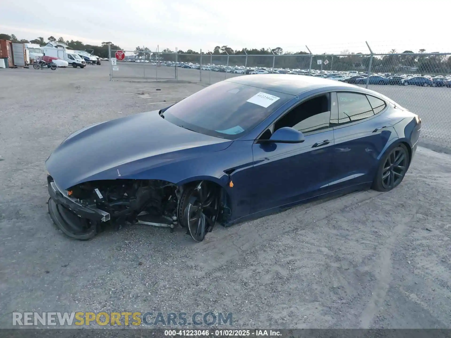 2 Photograph of a damaged car 5YJSA1E53PF518986 TESLA MODEL S 2023