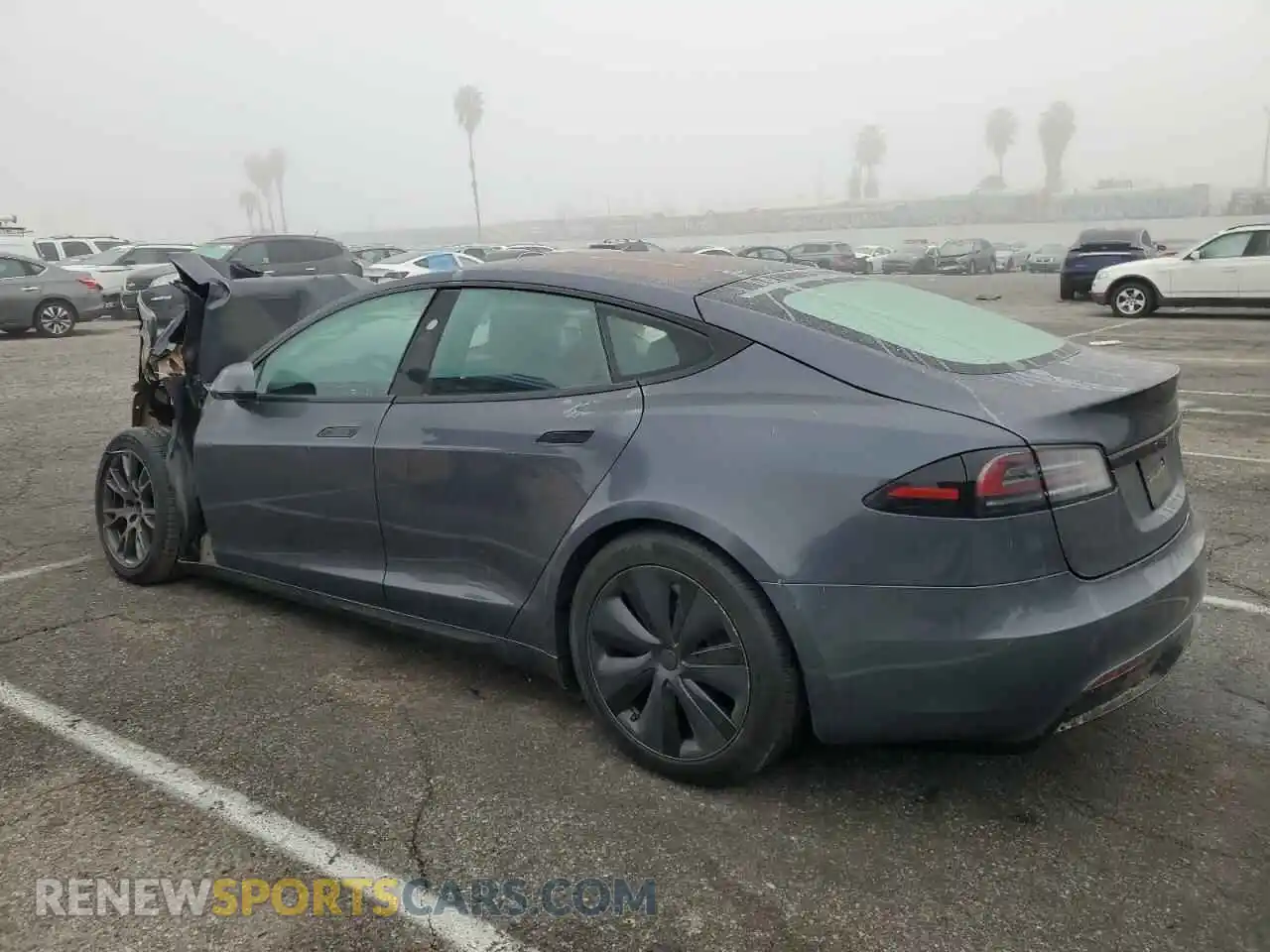 2 Photograph of a damaged car 5YJSA1E53PF522312 TESLA MODEL S 2023
