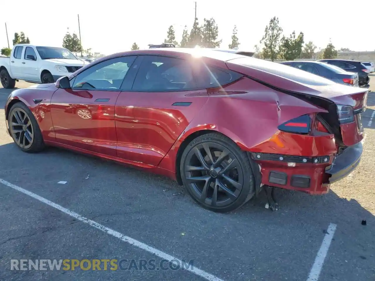 2 Photograph of a damaged car 5YJSA1E54PF523758 TESLA MODEL S 2023