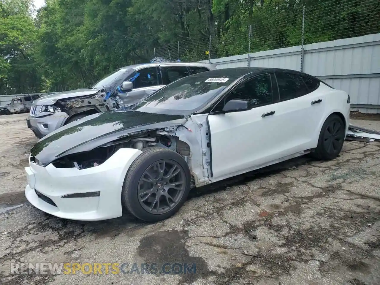 1 Photograph of a damaged car 5YJSA1E54PF527115 TESLA MODEL S 2023
