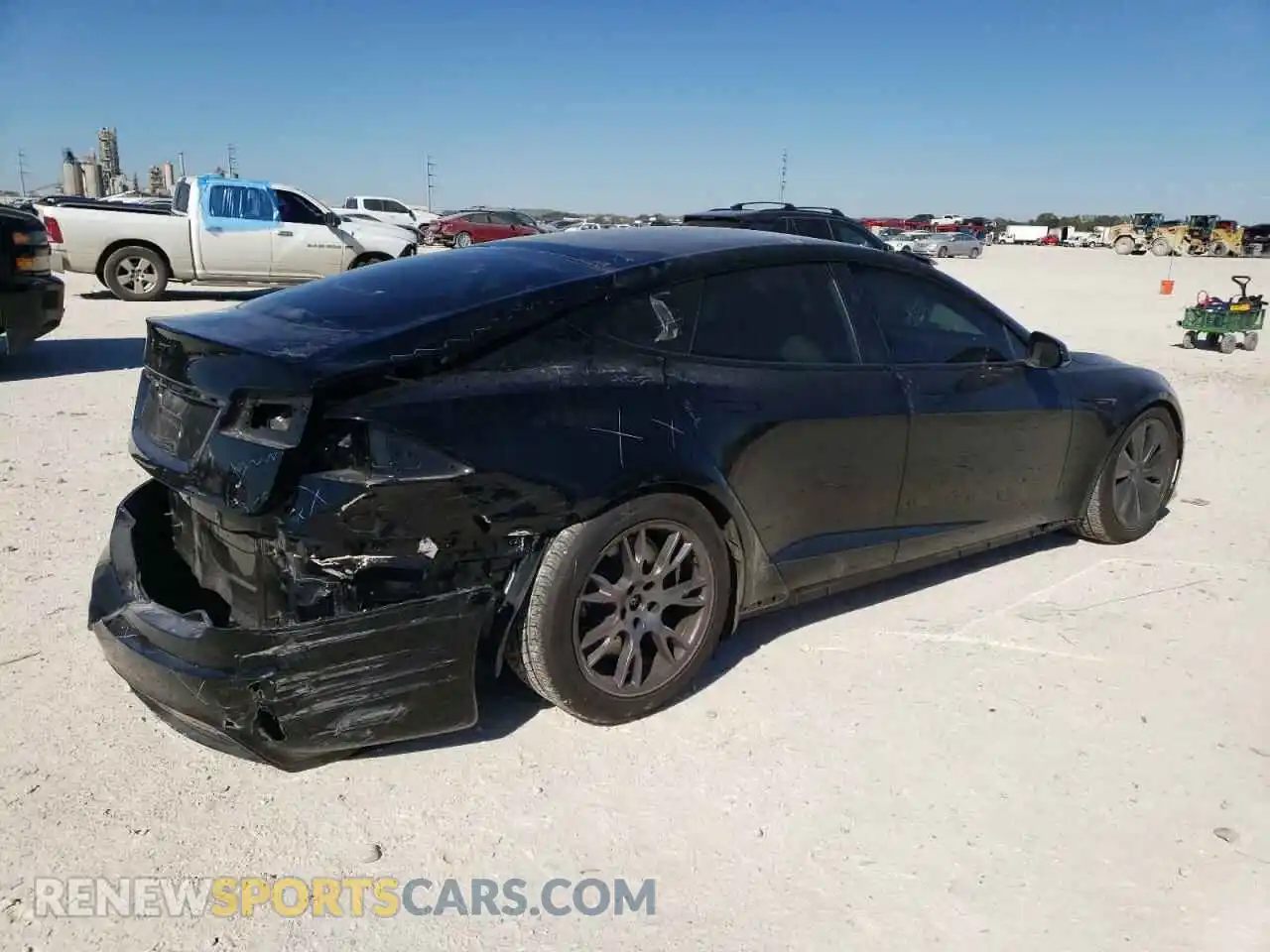 3 Photograph of a damaged car 5YJSA1E55PF513398 TESLA MODEL S 2023