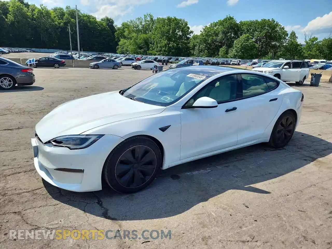 1 Photograph of a damaged car 5YJSA1E56PF500319 TESLA MODEL S 2023