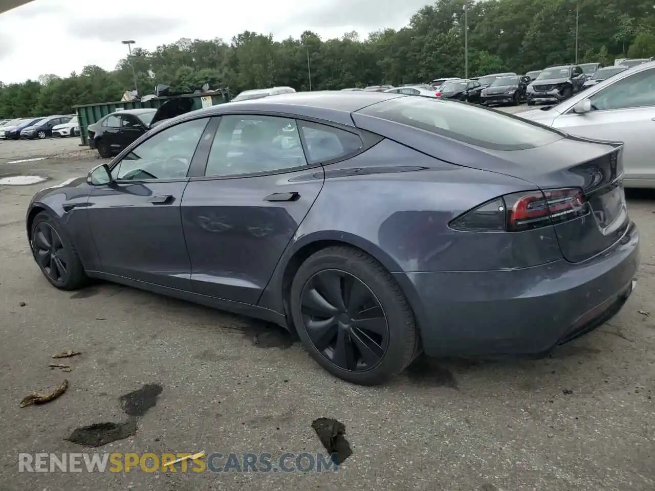 2 fotografías del automóvil dañado 5YJSA1E59PF522377 TESLA MODEL S 2023