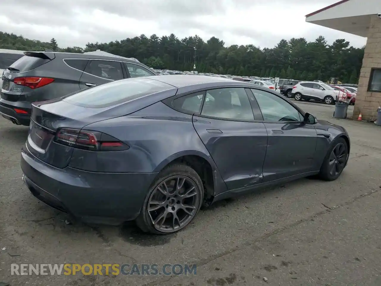 3 fotografías del automóvil dañado 5YJSA1E59PF522377 TESLA MODEL S 2023
