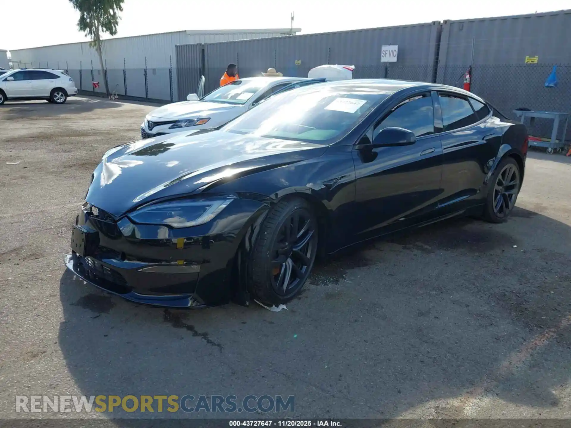 2 Photograph of a damaged car 5YJSA1E5XPF516491 TESLA MODEL S 2023