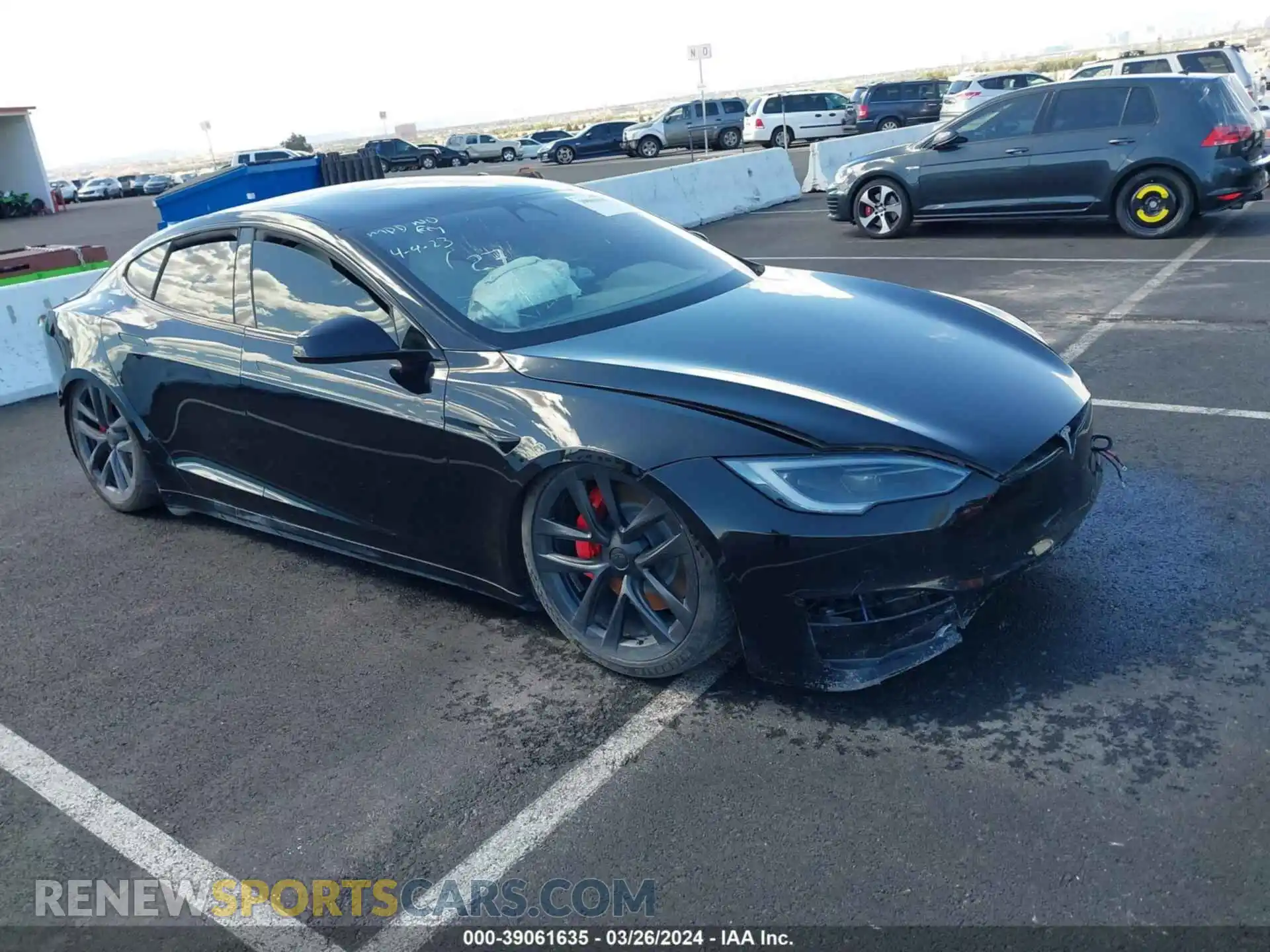 1 Photograph of a damaged car 5YJSA1E61PF507140 TESLA MODEL S 2023