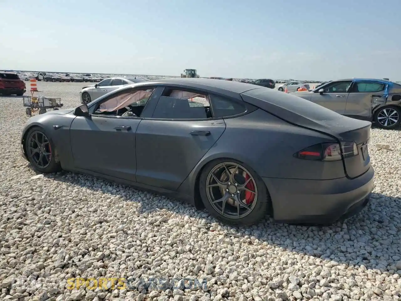 2 Photograph of a damaged car 5YJSA1E61PF528022 TESLA MODEL S 2023