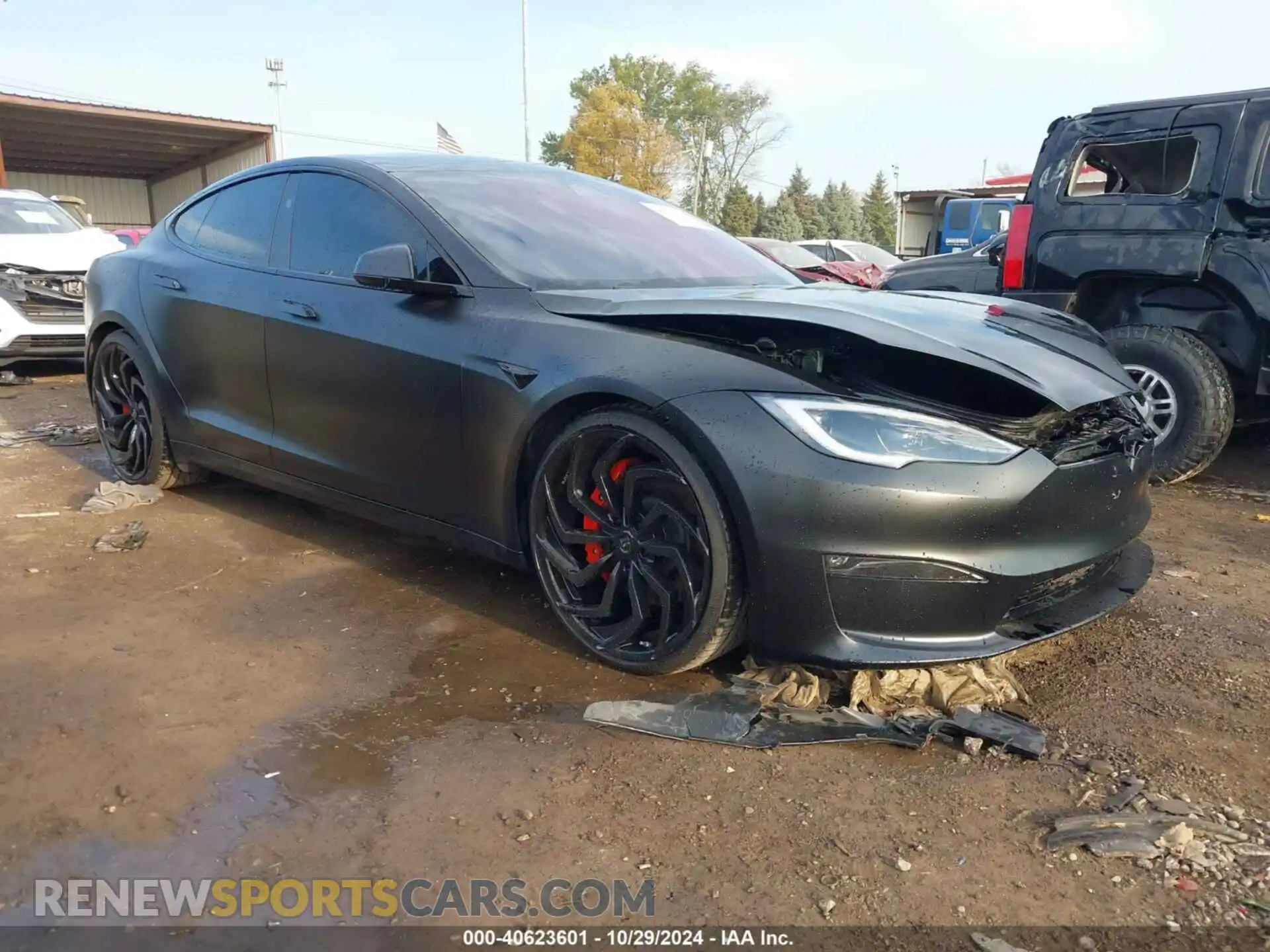 1 Photograph of a damaged car 5YJSA1E63PF530774 TESLA MODEL S 2023