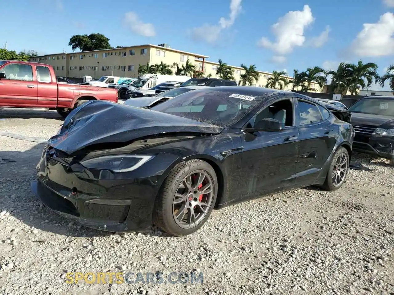 1 Фотография поврежденного автомобиля 5YJSA1E64PF513465 TESLA MODEL S 2023