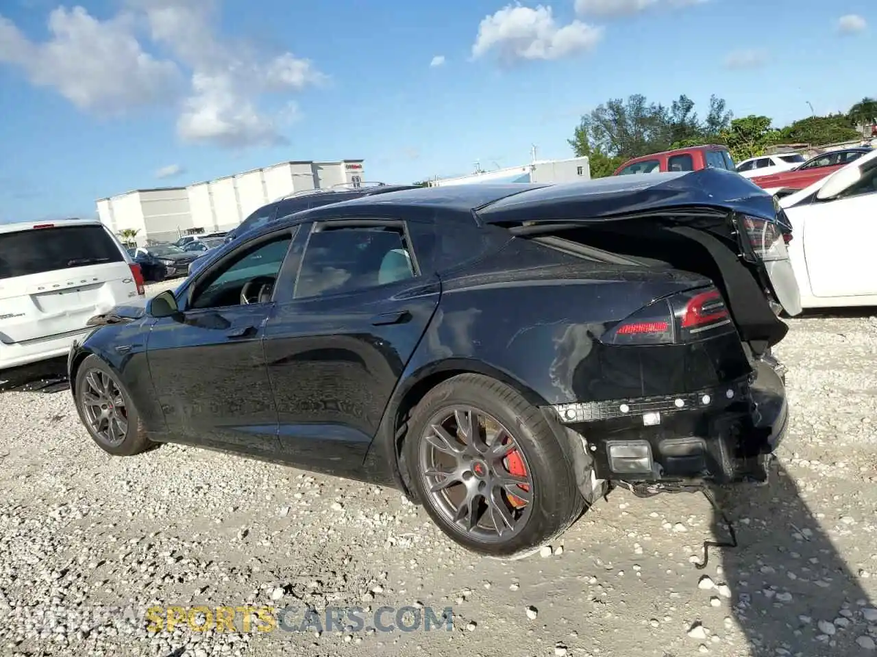 2 Фотография поврежденного автомобиля 5YJSA1E64PF513465 TESLA MODEL S 2023
