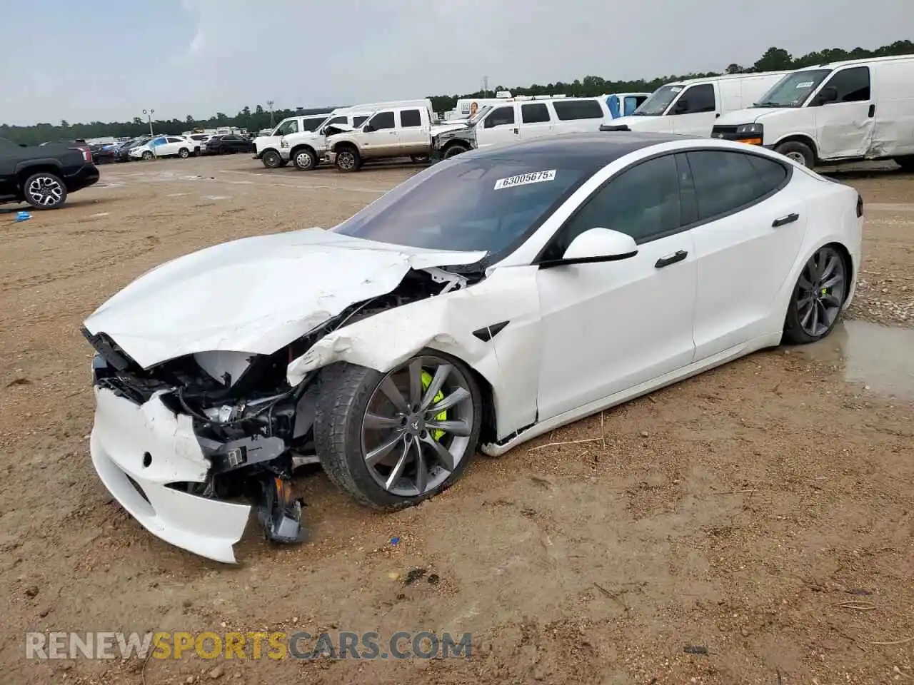 1 Photograph of a damaged car 5YJSA1E68PF510973 TESLA MODEL S 2023