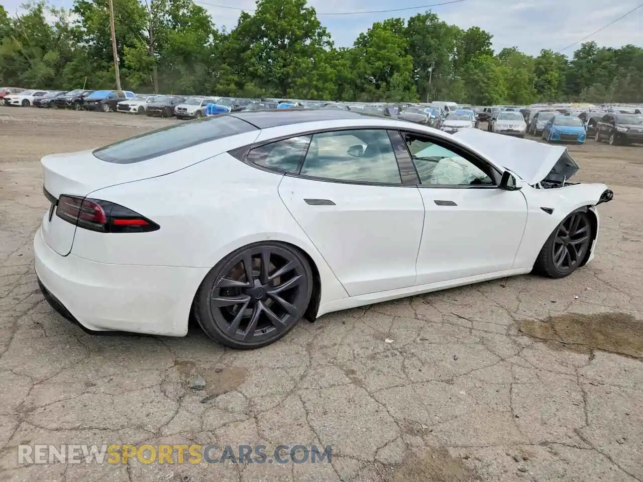 3 Photograph of a damaged car 5YJSA1E50RF537062 TESLA MODEL S 2024